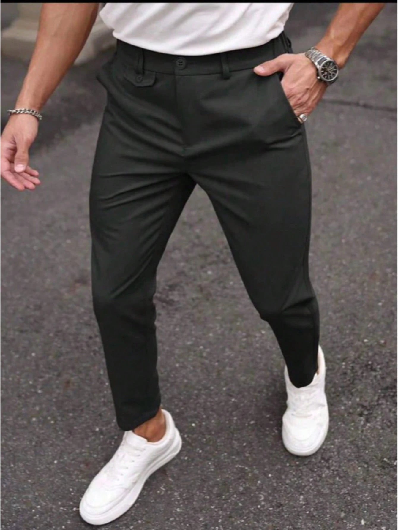 Modern Slim Tailored Trousers